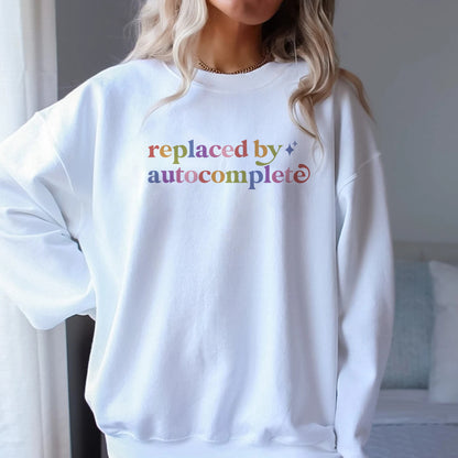 Replaced By Autocomplete Care & Resist Gildan crewneck sweatshirt in White