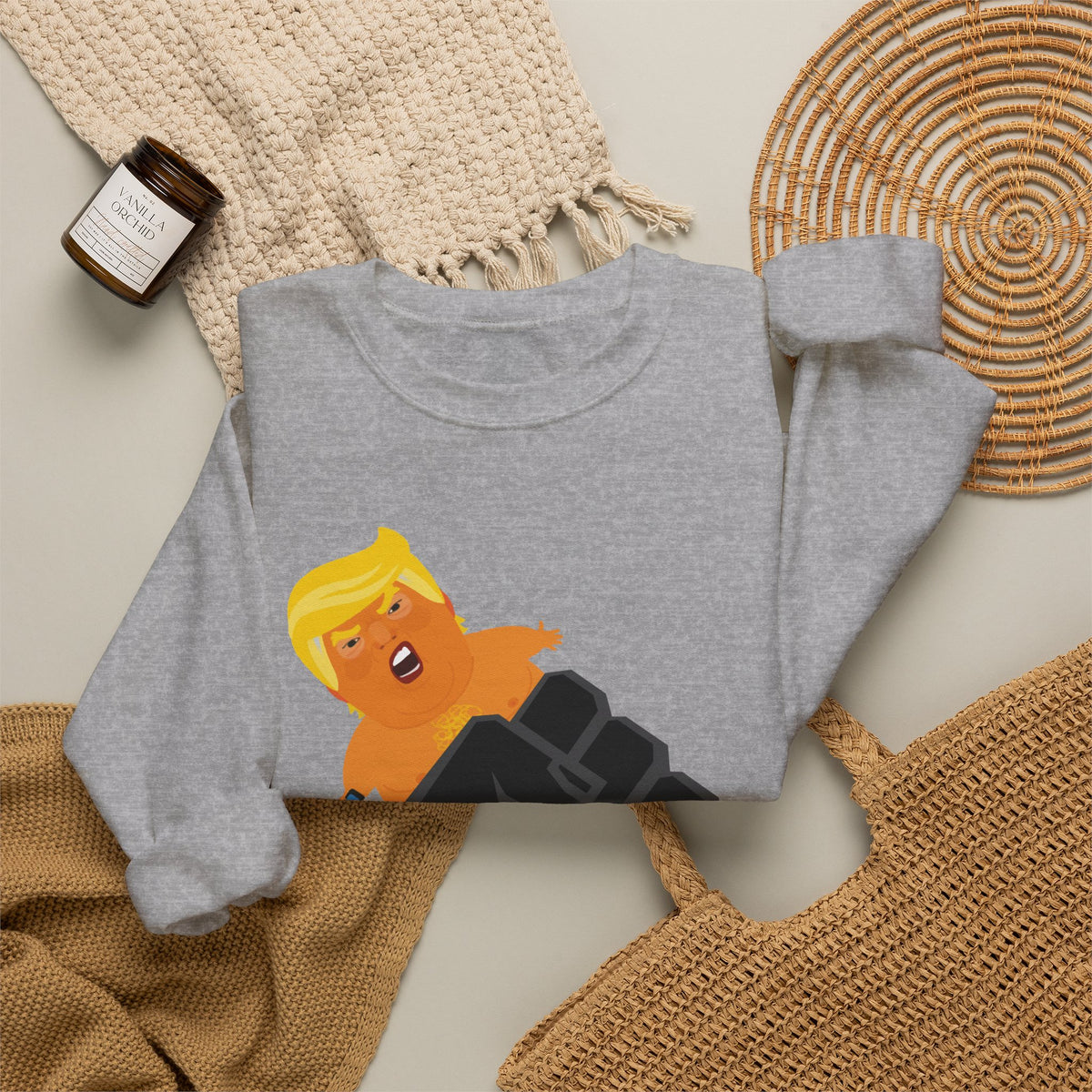 Resist Fist and Trump Blimp Sweatshirt