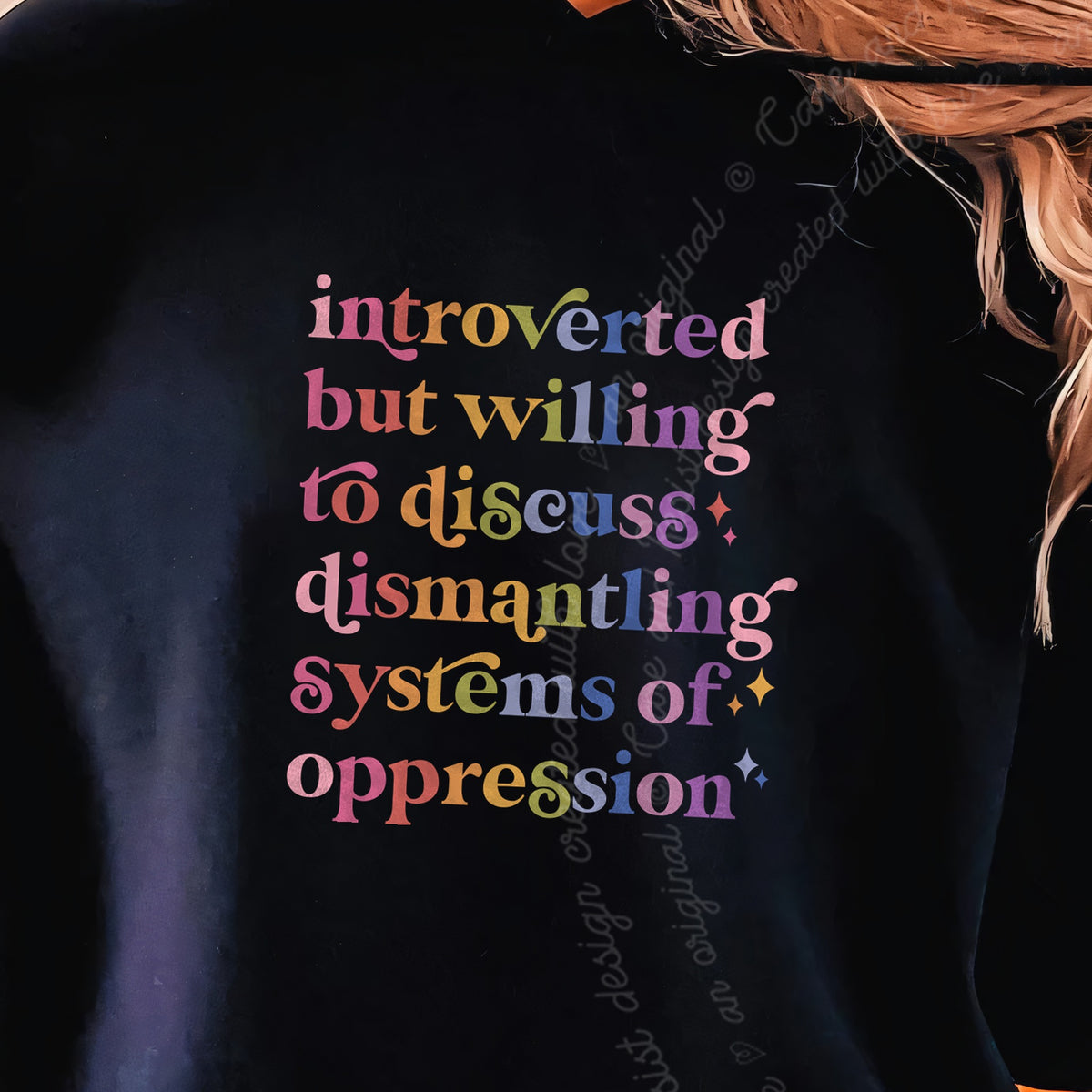 Introverted but Willing to Discuss Dismantling Systems of Oppression Care & Resist Gildan hoodie in Black
