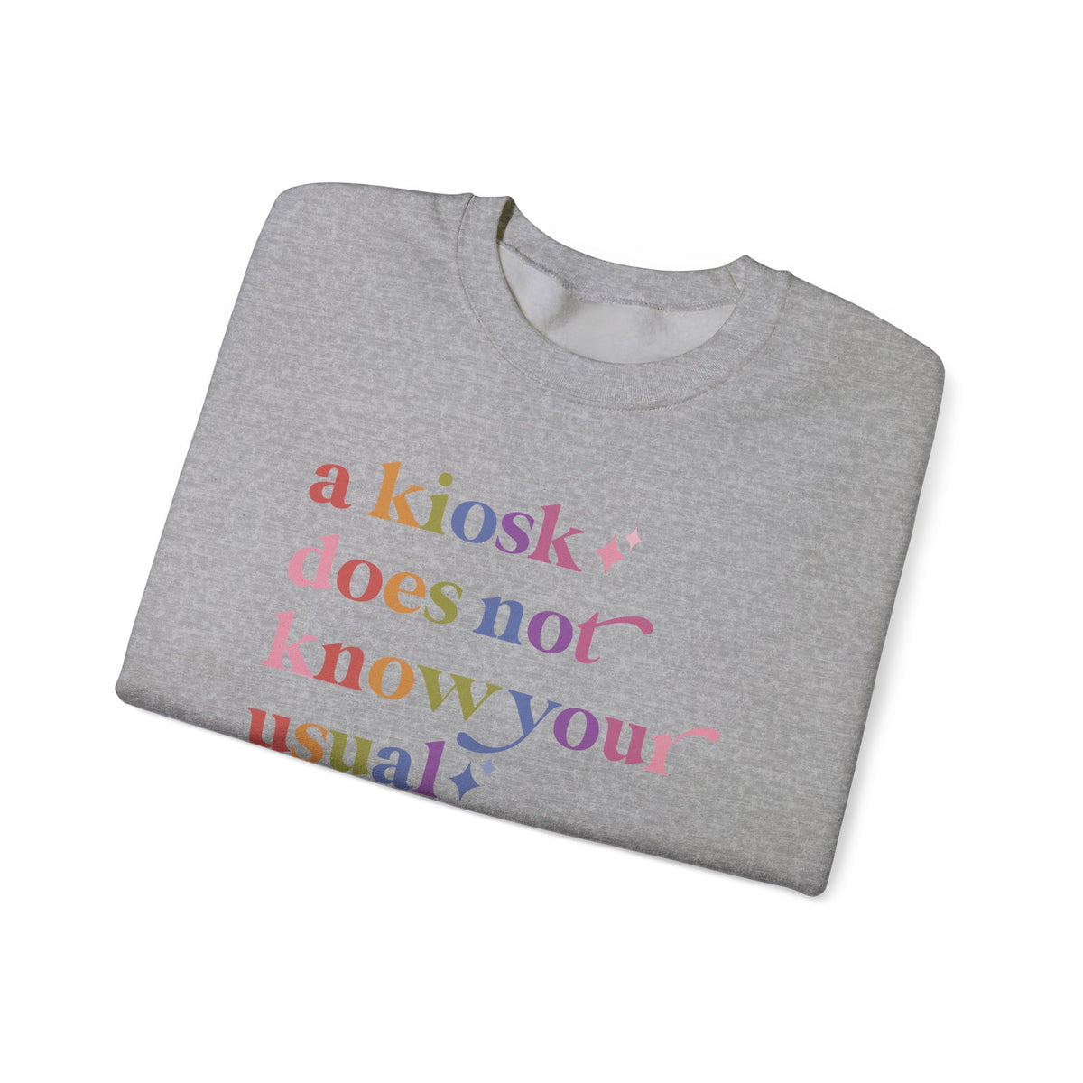 A Kiosk Does not Know Your Usual Sweatshirt