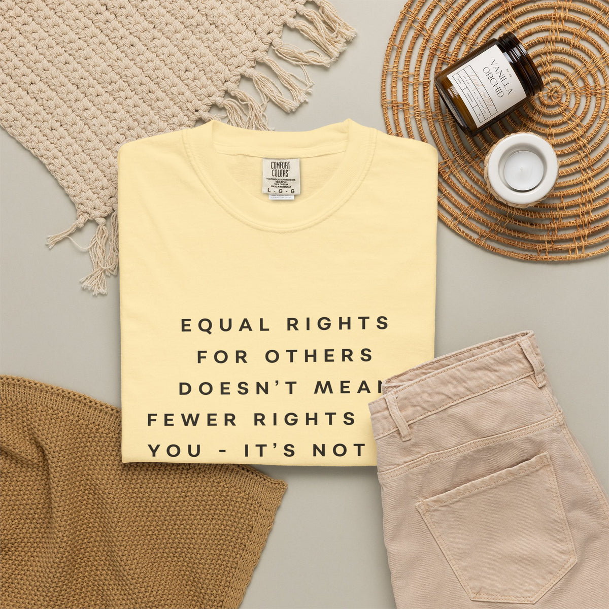 Equal Rights for Others Doesn't Mean Fewer Rights for You, It's Not Pie Comfort Colors Unisex T-Shirt