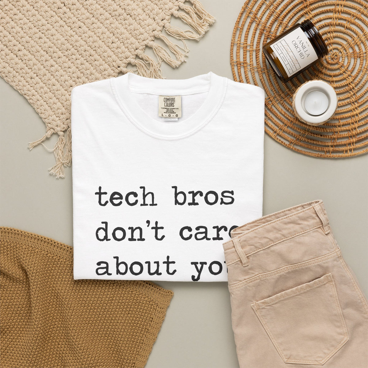Tech Bros Don't Care About You Comfort Colors Unisex T-Shirt
