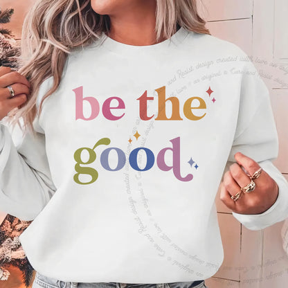Be the Good Care & Resist Gildan crewneck sweatshirt in White