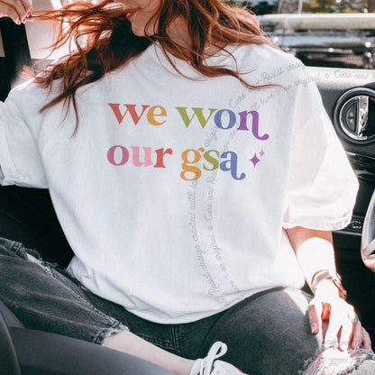 We Won Our Gsa Care & Resist tee in White