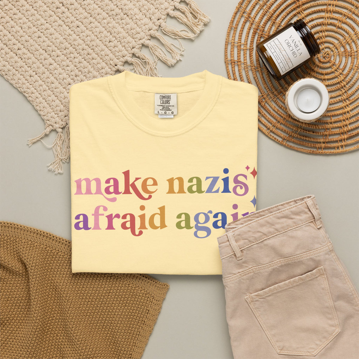 Make Nazis Afraid Again Comfort Colors Unisex T-Shirt