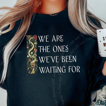 We Are the Ones We've Been Waiting For Care & Resist Gildan crewneck sweatshirt in Black