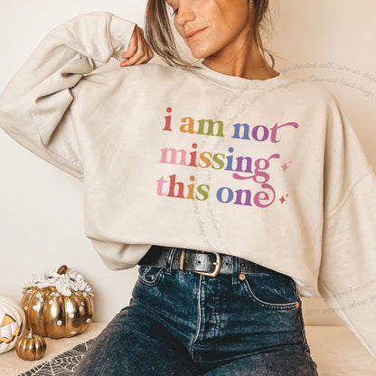 I Am not Missing This One Care & Resist Gildan crewneck sweatshirt in Sand