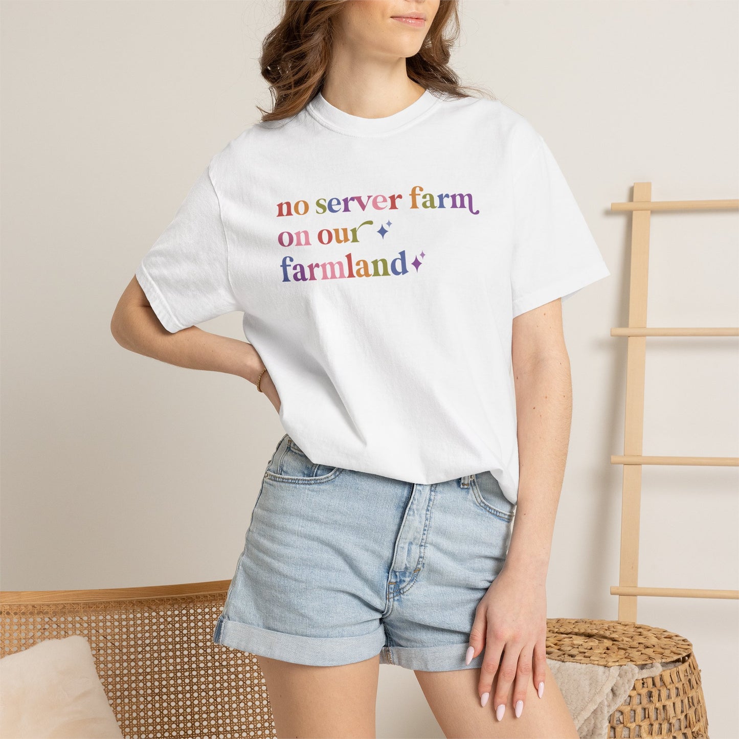 No Server Farm on Our Farmland Comfort Colors Unisex T-Shirt