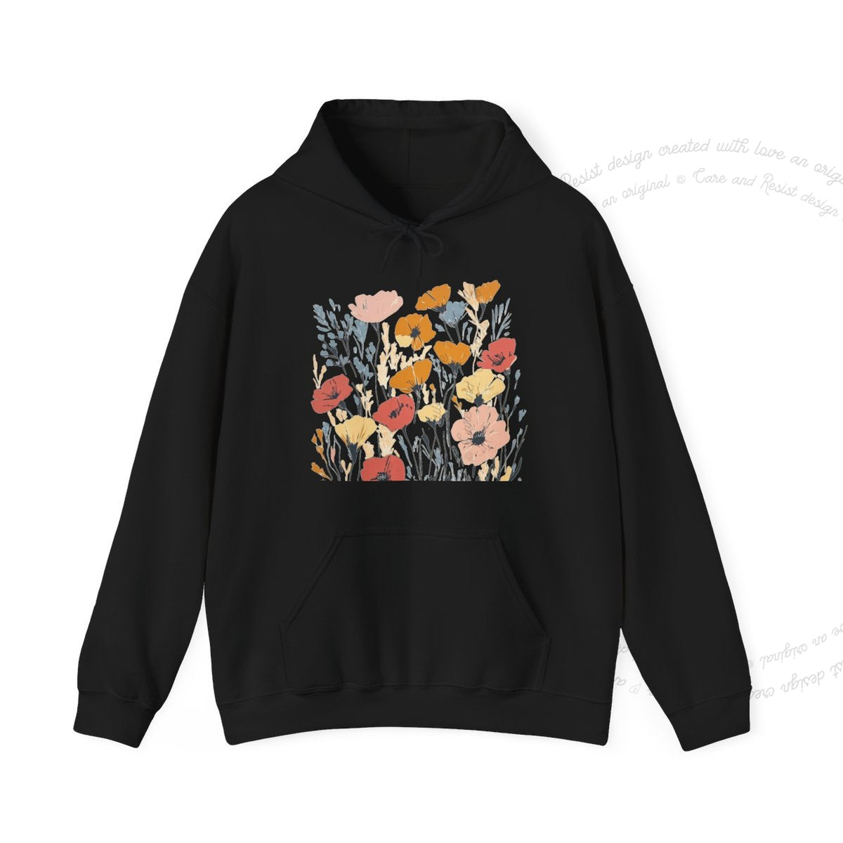 Good People Don't Support Nazis Care & Resist Gildan hoodie in Sand