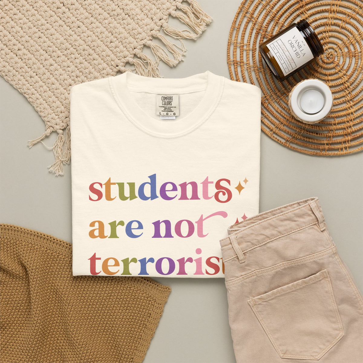 Students are not Terrorists Comfort Colors Unisex T-Shirt
