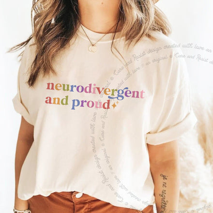Neurodivergent and Proud Comfort Colors Unisex T-Shirt