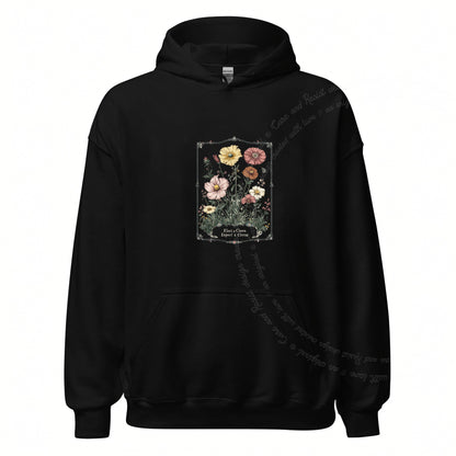 Elect a Clown Expect a Circus Floral Care & Resist Gildan hoodie in Black