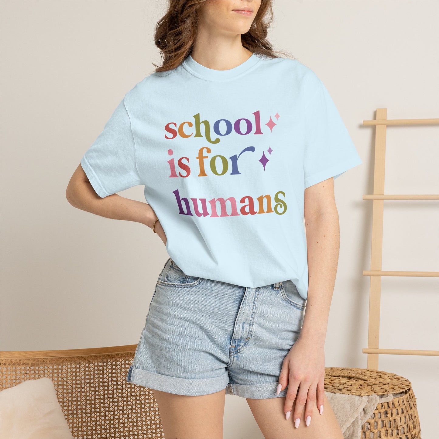 School is for Humans Comfort Colors Unisex T-Shirt