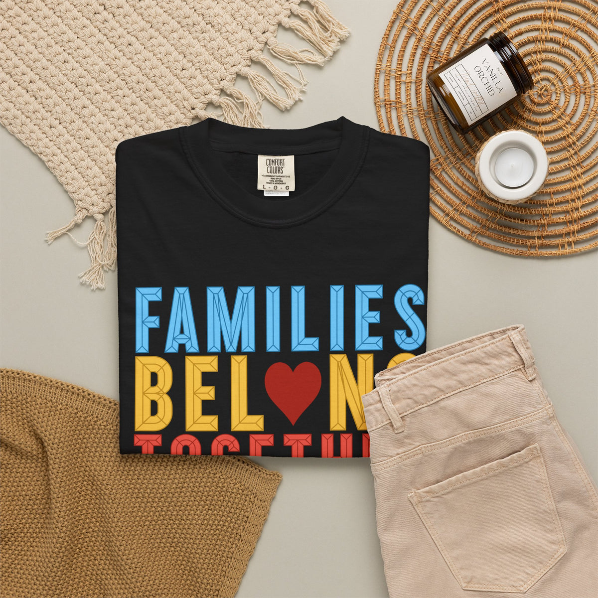 Families Belong Together Comfort Colors Unisex T-Shirt