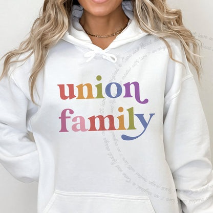 Union Family Care & Resist Gildan hoodie in White
