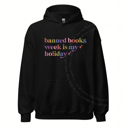 Banned Books Week is My Holiday Care & Resist Gildan hoodie in Black