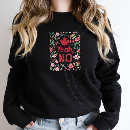 Yeah, No Care & Resist Gildan crewneck sweatshirt in Black