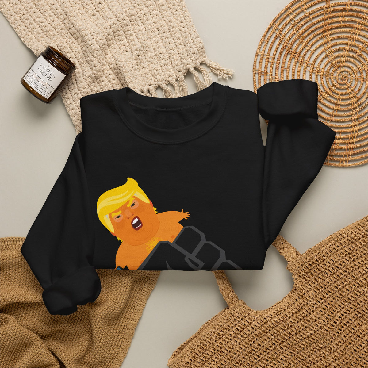 Resist Fist and Trump Blimp Sweatshirt