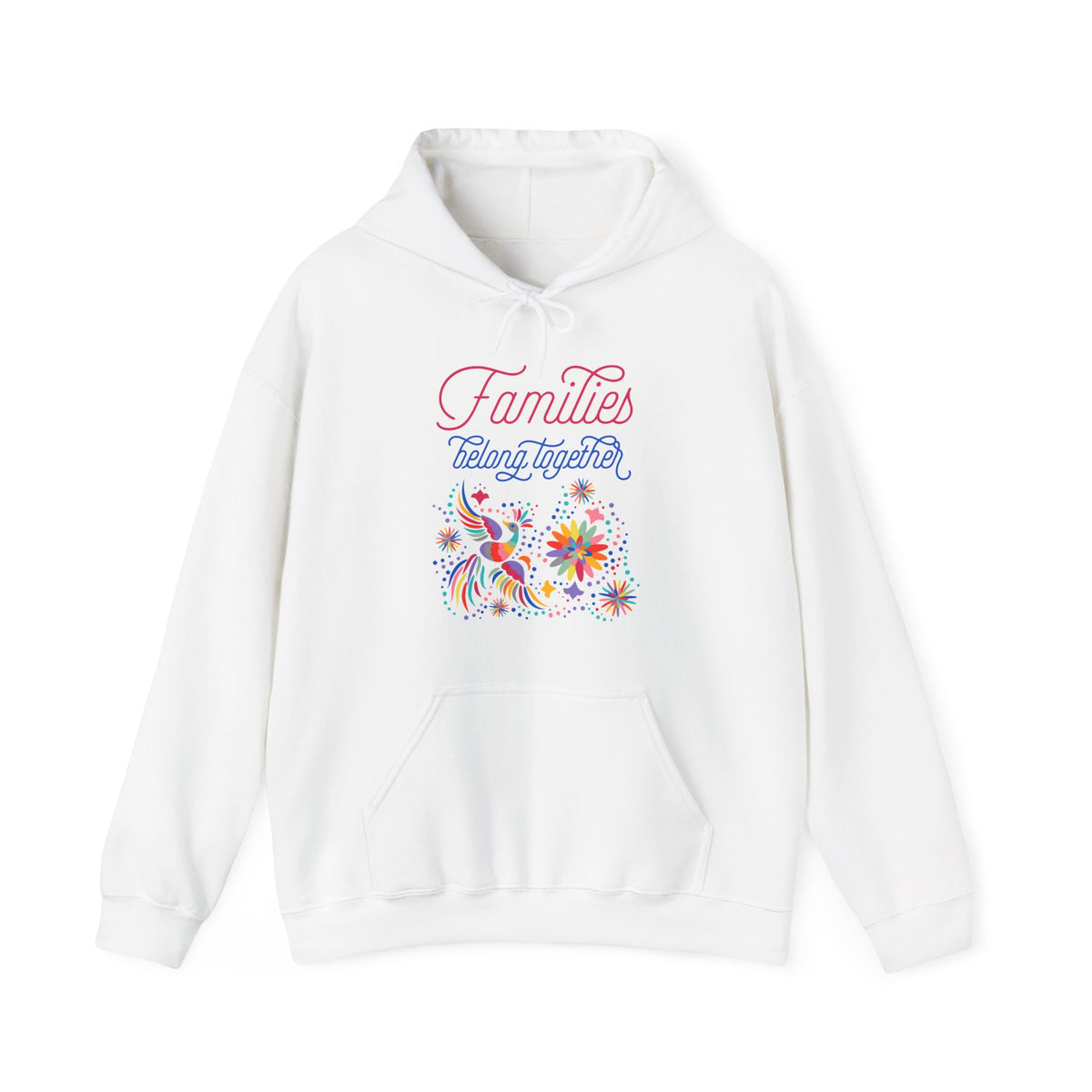 Families Belong Together Rainbow Hoodie