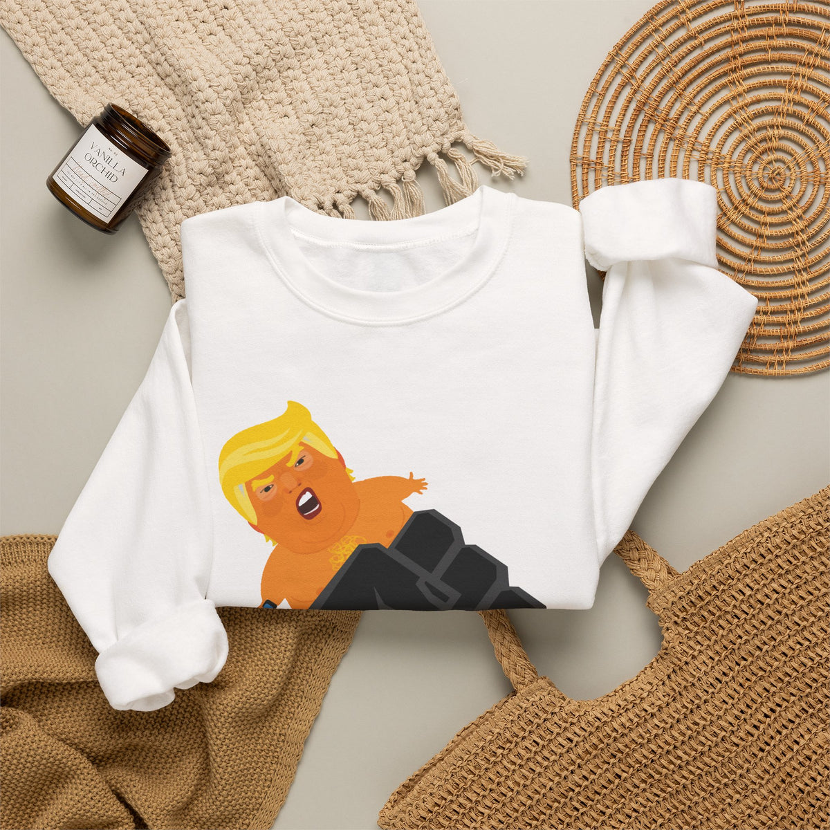 Resist Fist and Trump Blimp Sweatshirt
