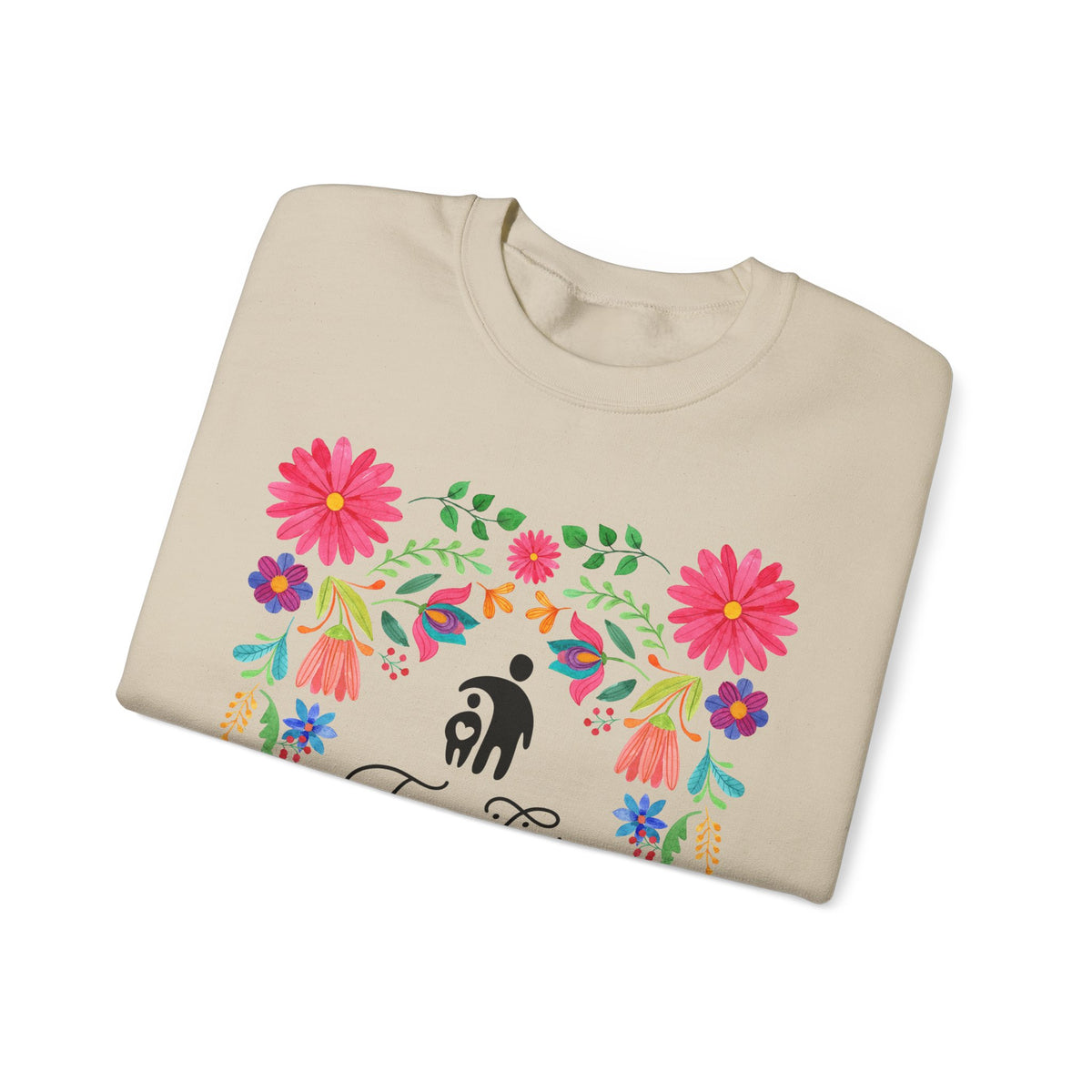 Families Belong Together Mexican Flowers Sweatshirt