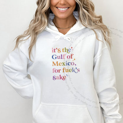 It's the Gulf of Mexico for Fuck's Sake Care & Resist Gildan hoodie in White