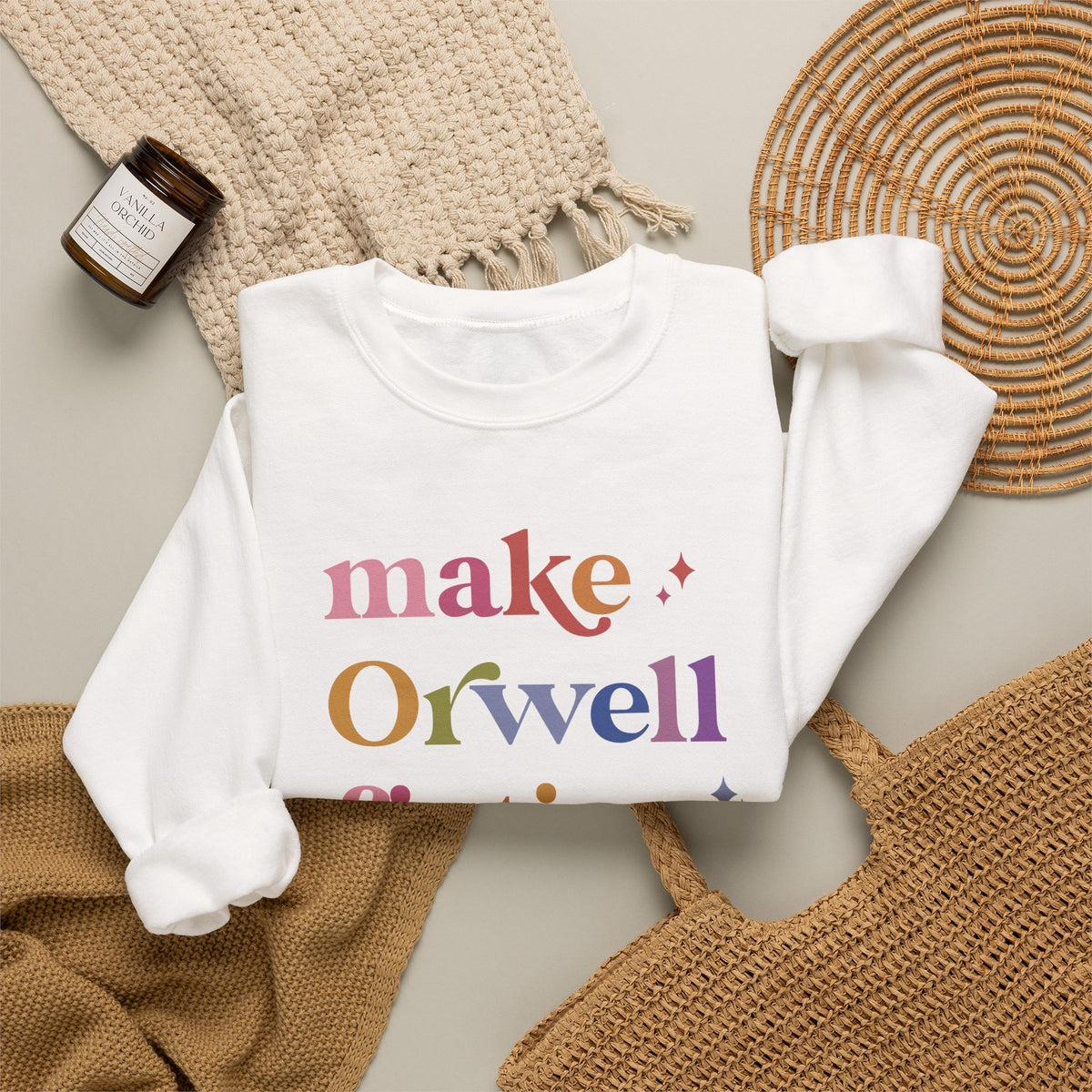 Make Orwell Fiction Again Sweatshirt