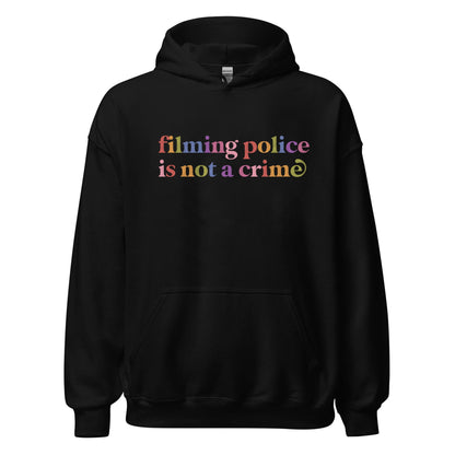 Filming Police is not a Crime Care & Resist Gildan hoodie in Black