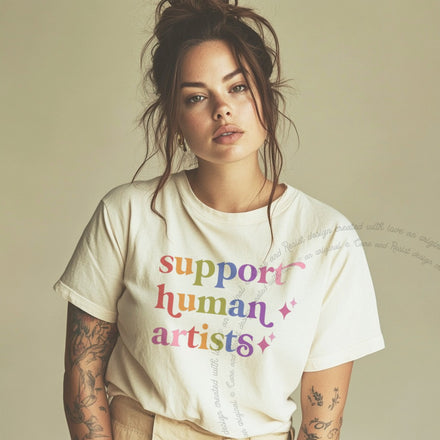 Support Human Artists Comfort Colors Unisex T-Shirt