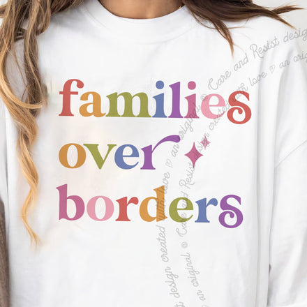 Families Over Borders Comfort Colors Unisex T-Shirt