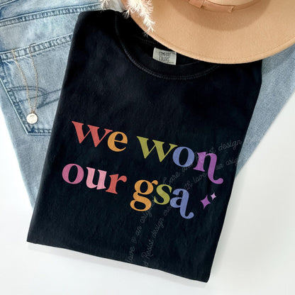 We Won Our Gsa Care & Resist tee in Black