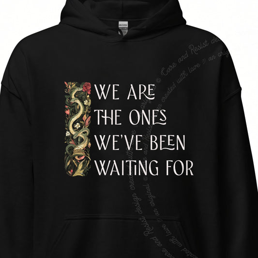 We Are the Ones We've Been Waiting For Care & Resist Gildan hoodie in Black