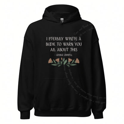 I Literally Wrote a Book to Warn You All About This Care & Resist Gildan hoodie in Black