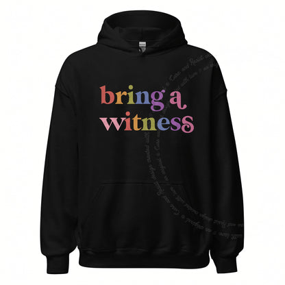 Bring a Witness Care & Resist Gildan hoodie in Black