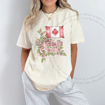 Not a Snowball's Chance Care & Resist progressive t-shirt in Ivory