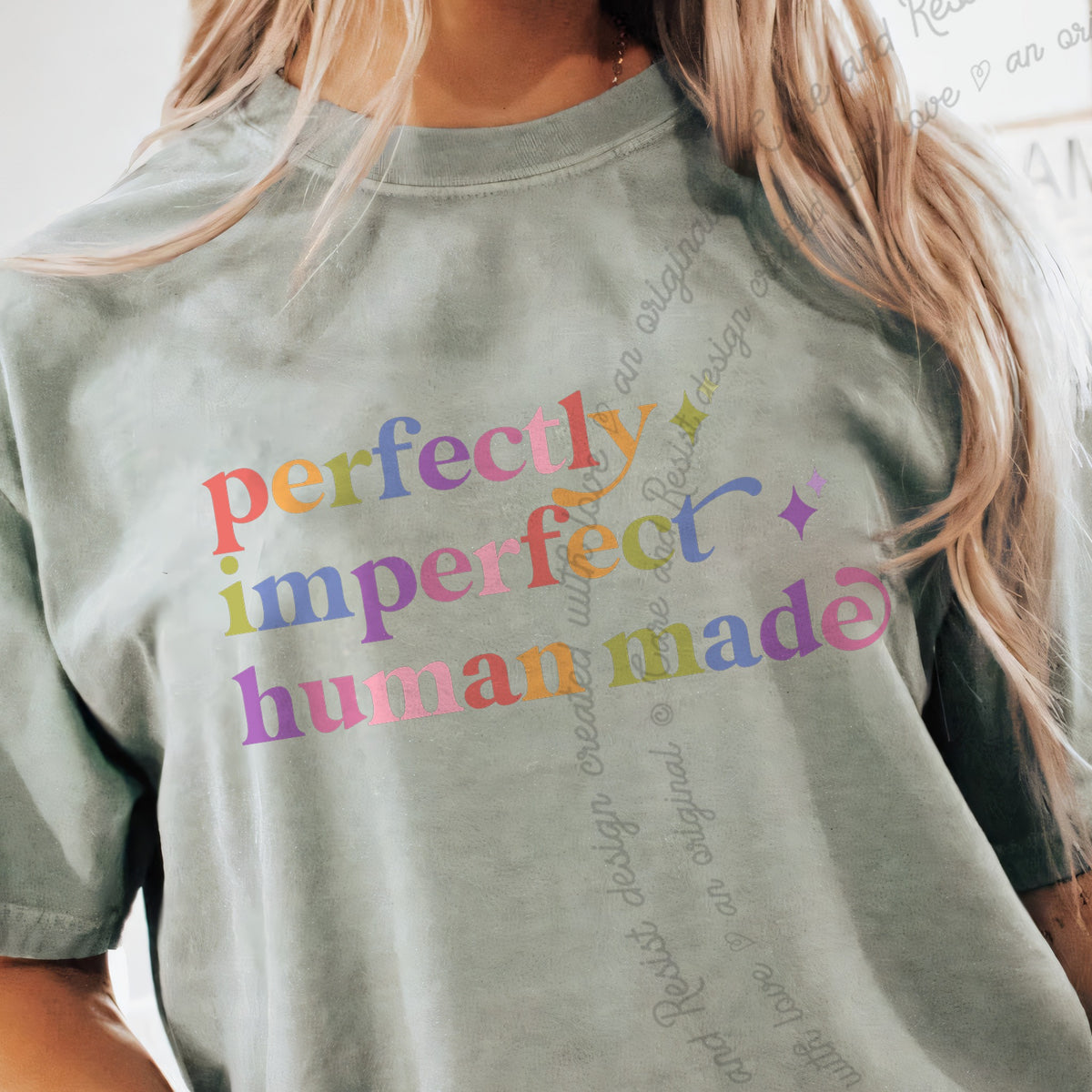 Perfectly Imperfect Human Made Care & Resist progressive t-shirt in Bay