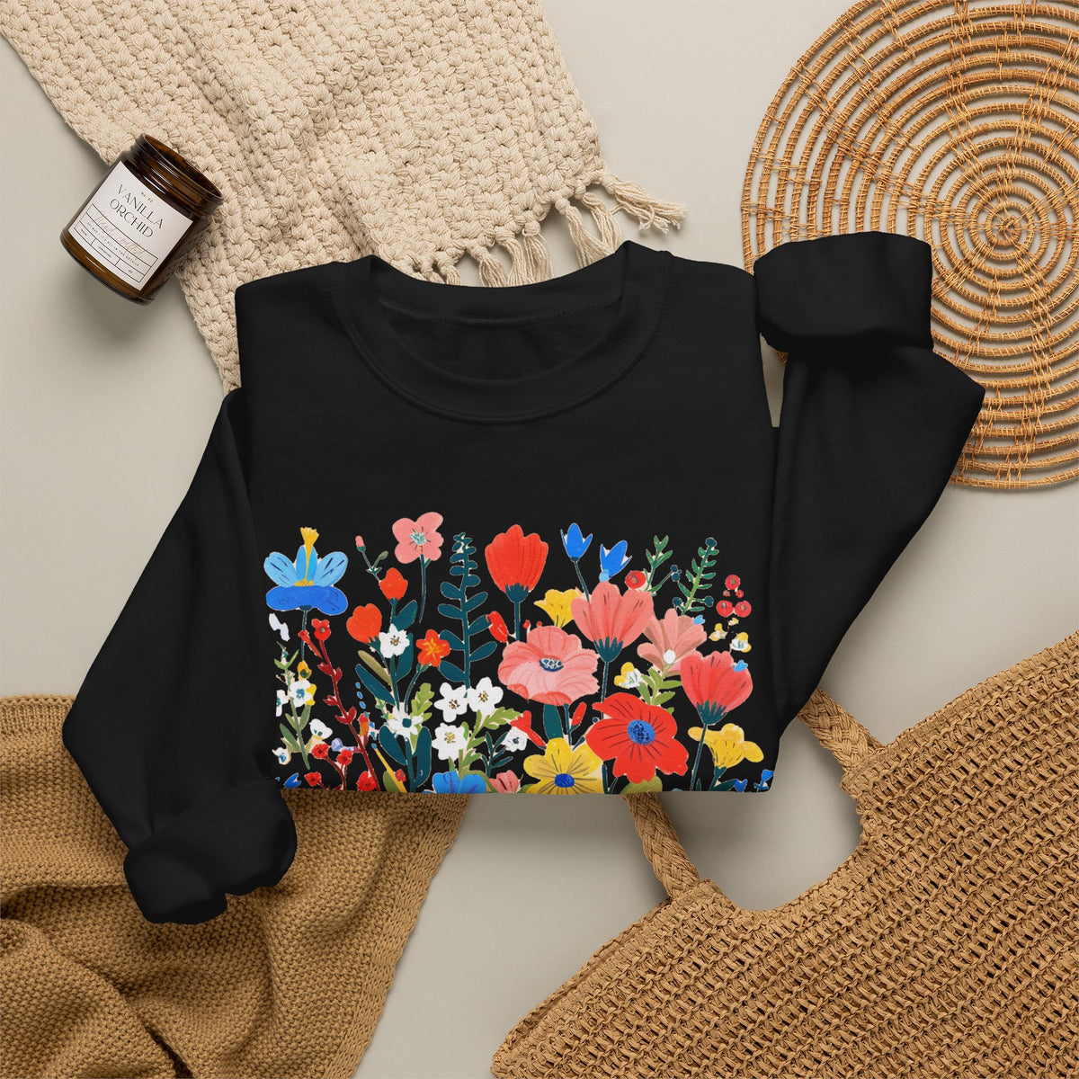 Fuck Trump Floral Sweatshirt