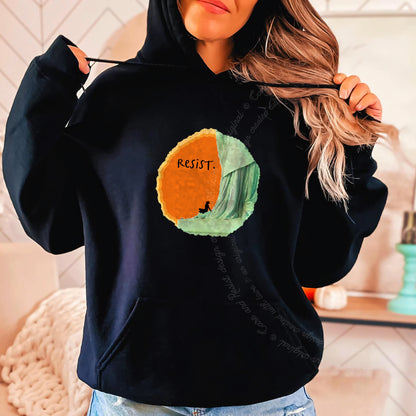 Resist Care & Resist Gildan hoodie in Black