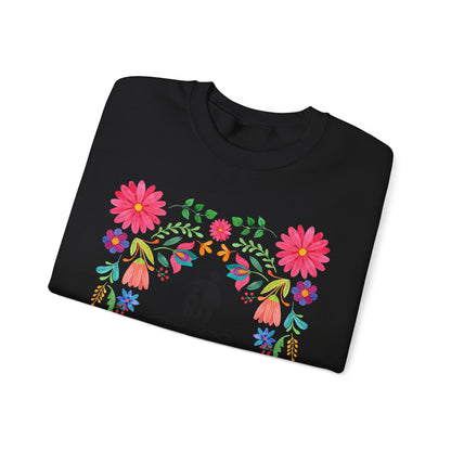 Families Belong Together Mexican Flowers Sweatshirt