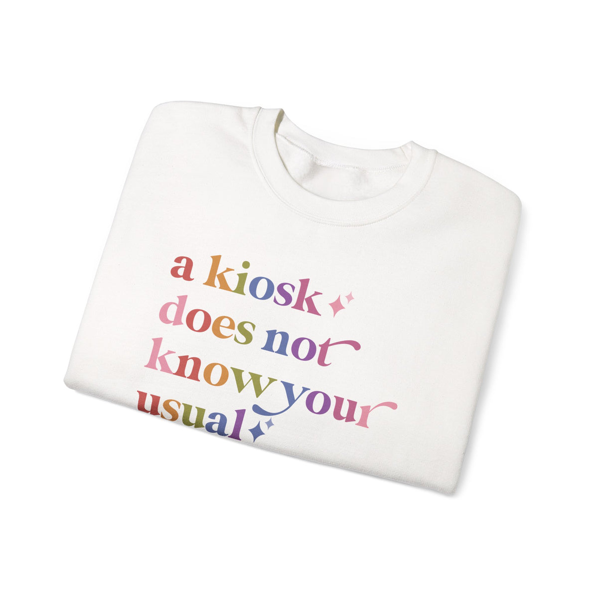 A Kiosk Does not Know Your Usual Sweatshirt