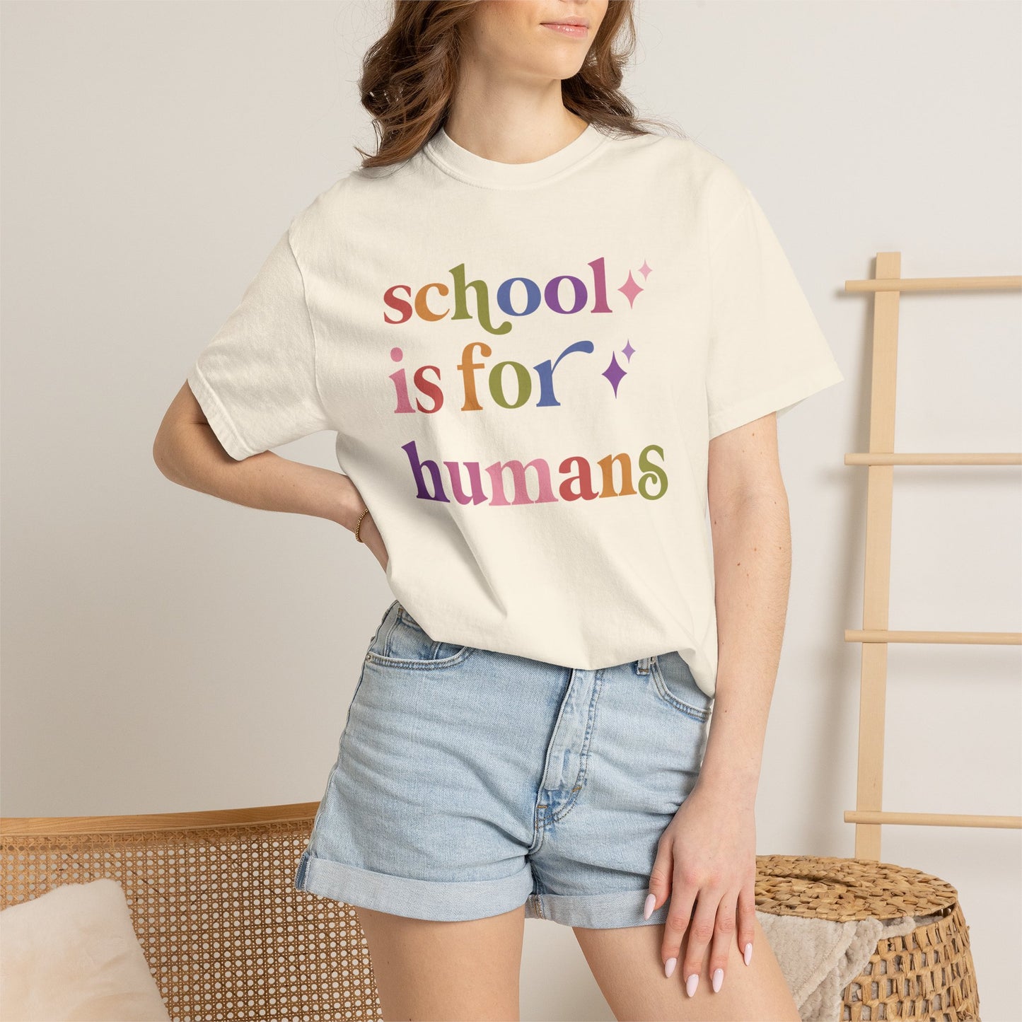 School is for Humans Comfort Colors Unisex T-Shirt