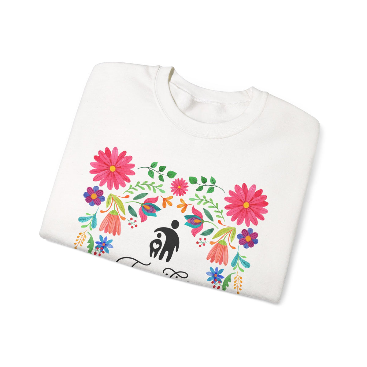 Families Belong Together Mexican Flowers Sweatshirt
