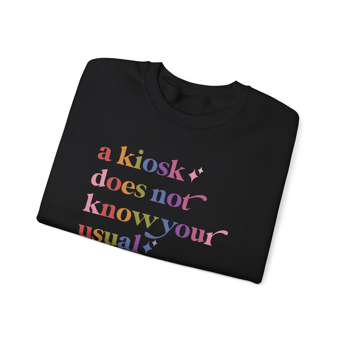 A Kiosk Does not Know Your Usual Sweatshirt