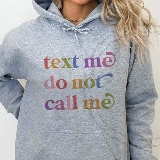 Text Me Do not Call Me Care & Resist Gildan hoodie in Sport Grey