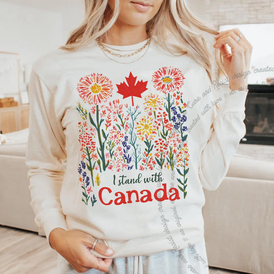 Canada Canadian Canadians friend ally allies neighbor brother sister anti trump make America American go away visit foxtrot delta tango FDT respect annex this eh sorry je deteste patriotic patriot French J'aime Le we are not a state never 51 51st visit like US United States fascism hockey true north strong free maple leaf team pride I stand with crewneck t-shirt tshirt tee t shirt love day made in yeah no proudly independent independence free support for sale Id rather be 11th province Trudeau