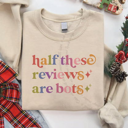 Half These Reviews are Bots Care & Resist Gildan crewneck sweatshirt in Sand