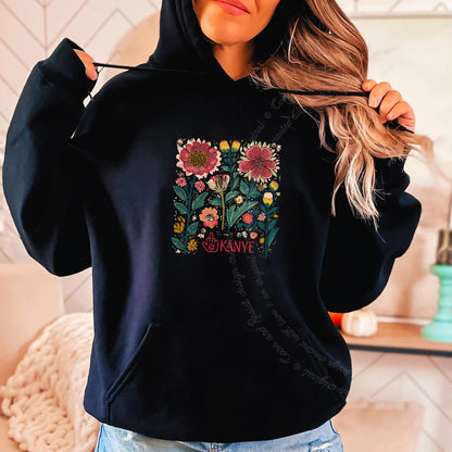 Middle Finger Kanye Care & Resist Gildan hoodie in Black