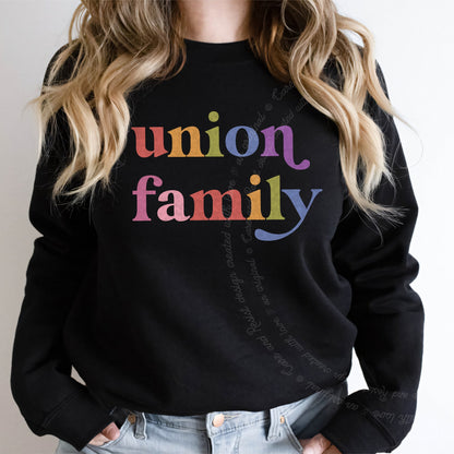 Union Family Care & Resist Gildan crewneck sweatshirt in Black