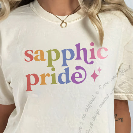 Sapphic Pride Comfort Colors Unisex T-Shirt