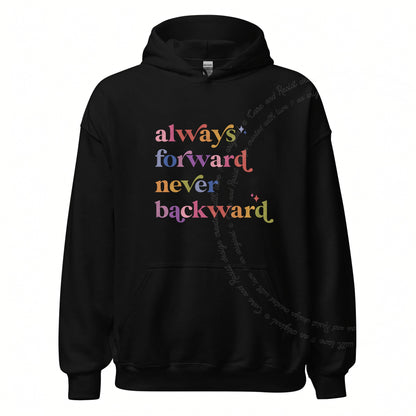 Always Forward Never Backward Care & Resist Gildan hoodie in Black